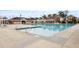 Inviting community pool area with plenty of lounge chairs and shaded seating for residents at 134 Barclay Valley Dr, Cary, NC 27519