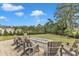 Backyard firepit area with seating, perfect for outdoor entertaining and relaxation at 1633 Estate Valley Ln, Raleigh, NC 27613