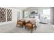 Spacious main bedroom featuring a vaulted ceiling, large windows, and stylish decor at 2739 Luxborough Ln, Mebane, NC 27302