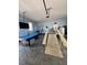 Garage with pool table, weight equipment, and wood ramp at 2747 Beasley, Benson, NC 27504
