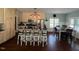 Open concept kitchen with island seating and stainless steel appliances at 2747 Beasley, Benson, NC 27504
