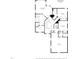 Detailed second floor plan highlighting the layout of the bedrooms, bathrooms, and bonus room at 2817 Peachleaf St, Raleigh, NC 27614