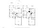Detailed floor plans highlighting the layouts of the first floor with kitchen, dining, and garage and second floor with bedrooms at 2817 Peachleaf St, Raleigh, NC 27614