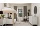 Bedroom with a unique lofted bed, play table set and decorative pieces with bright light at 320 Canyon Spring Trl, Wake Forest, NC 27587