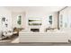Elegant living room with modern furniture, neutral color palette, and decorative fireplace at 320 Canyon Spring Trl, Wake Forest, NC 27587