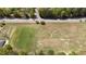 Aerial view of a large vacant lot next to the street, ready for development at 4936 Liverpool Ln, Raleigh, NC 27604