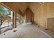 Interior of new home with fireplace area, large opening to patio and high vaulted ceiling at 516 Transylvania Ave, Raleigh, NC 27609