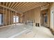 Unfinished living room showcasing framed fireplace and ample space ready for customized design at 516 Transylvania Ave, Raleigh, NC 27609