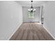 Dining room with chandelier lighting and neutral carpet at 5600 Brandycrest Dr, Raleigh, NC 27610