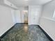 Clean, simple room with updated flooring, white trim, and neutral walls at 5600 Brandycrest Dr, Raleigh, NC 27610