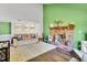 Spacious living room with a decorative fireplace, plush seating, and stylish decor at 704 N Orange Ave, Dunn, NC 28334