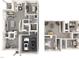 Detailed floor plan showcasing the layout of the home, including living spaces and bedrooms at 728 Deschutes Dr, Garner, NC 27529
