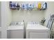 Laundry room featuring a washer, dryer, and wire shelving for storage at 8520 Quarton Dr, Raleigh, NC 27616