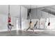 Gym featuring aerial yoga hammocks, providing a unique and versatile fitness space at 905 Cindy St, Cary, NC 27511