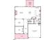First floor plan featuring gathering room, dining room, kitchen, flex, and garage at 921 Kinglet House Rd, Knightdale, NC 27545