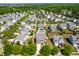 Bird's eye view of neighborhood with lush trees at 112 Gadsbury Dr, Holly Springs, NC 27540