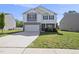 Inviting two-story home featuring a well-maintained lawn and a convenient two-car garage at 115 Zulabelle Ct, Garner, NC 27529