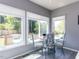 Dining area with backyard view, and backyard access at 117 Whitehaven Ln, Cary, NC 27519