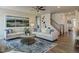 Spacious living room with hardwood floors, comfortable seating, and lots of natural light at 125 Verona Villa Dr, Burlington, NC 27215