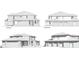 Side elevation showcasing a multi-car garage and modern architectural design at 164 Blufftonwood Dr # 35, Pittsboro, NC 27312