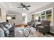 Inviting living room with hardwood floors, plenty of natural light, and comfortable seating at 1701 Pinedale Dr, Raleigh, NC 27603