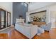 Spacious living room with a fireplace, built-in shelves, and a comfortable sofa at 20 Al Aqua Dr, Durham, NC 27707