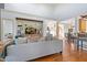 Bright living room with built-in shelving and open layout, perfect for entertaining guests at 20 Al Aqua Dr, Durham, NC 27707