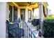 Outdoor living area with a stone patio and view of lush backyard at 20 Al Aqua Dr, Durham, NC 27707