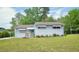 Charming home featuring a freshly painted white exterior, manicured lawn, and a welcoming blue front door at 2006 Waters Dr, Raleigh, NC 27610