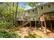 View of the multi-level decks in the backyard that are perfect for outdoor entertaining at 300 Nc 54 # E3, Carrboro, NC 27510