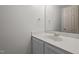 Contemporary bathroom with a sleek white vanity, modern fixtures, and neutral walls and cabinets at 300 Nc 54 # E3, Carrboro, NC 27510