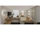 Open-concept living room with ample natural light and modern furnishings at 307 Burke St, Dunn, NC 28334