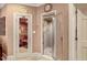En-suite bathroom with glass shower and a sauna at 3203 Cameron Dr, Henderson, NC 27536