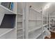 Spacious shelved storage room in the basement of this home at 3832 Crimson Clover Ave, Wake Forest, NC 27587