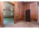 Unfinished basement featuring concrete floor and wooden walls at 4298 Old Stage S Rd, Erwin, NC 28339