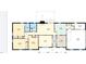 Detailed floor plan showcasing the layout of the home, including bedrooms, bathrooms, living spaces, and garage at 4298 Old Stage S Rd, Erwin, NC 28339