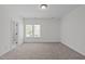 Bedroom with neutral carpet and bathroom access at 5504 Spring Bluffs Ln, Raleigh, NC 27606