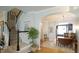 Bright entryway with hardwood floors and a staircase at 5901 Chivalry Ct, Raleigh, NC 27612