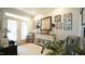 Cozy sitting area with a console table, decor, and views of the outdoors at 5901 Chivalry Ct, Raleigh, NC 27612