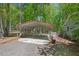 Covered carport area with concrete flooring, offering vehicle and equipment protection at 6614 Chantilley Place, Bahama, NC 27503