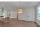 Open floor plan includes a dining and living space, and features modern finishes at 1012 Manor Way, Durham, NC 27701