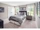 Stylish bedroom with a unique bed, modern decor, and soft lighting creating a relaxing atmosphere at 1044 Country Pasture Cv, Wendell, NC 27591