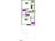 Floorplan featuring the second floor layout including the primary bedroom and bathroom at 10524 Brookside Reserve St, Raleigh, NC 27614