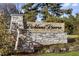 Stone sign reading 