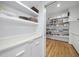 Organized pantry with ample shelving and storage space, perfect for keeping your kitchen clutter-free at 1101 Norris St, Raleigh, NC 27604