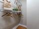 Organized walk-in closet with shelving and hanging space at 207 Reedhaven Dr, Cary, NC 27513