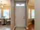 Inviting foyer with views to dining and living room at 207 Reedhaven Dr, Cary, NC 27513