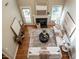 Bright living room with fireplace and stylish decor at 207 Reedhaven Dr, Cary, NC 27513