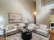 Spacious living room with hardwood floors, and comfortable seating at 207 Reedhaven Dr, Cary, NC 27513