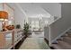 Inviting living room with stylish decor, wood floors, and an open layout for easy flow at 212 Allister Dr, Raleigh, NC 27609